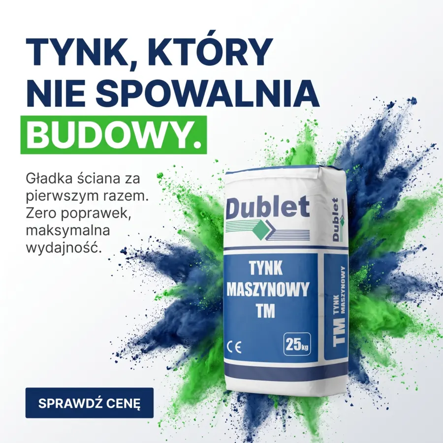 Tynk maszynowy TM DUBLET - worek 25 kg