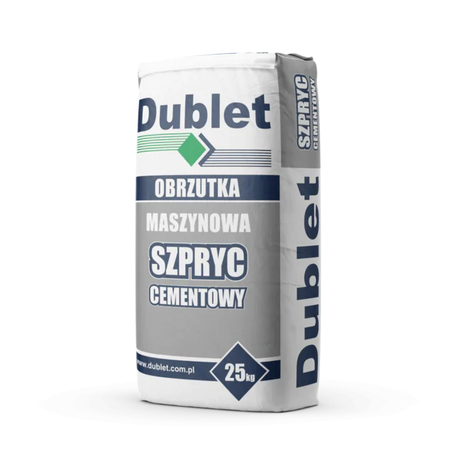 Worek 25 kg obrzutki maszynowej SZPRYC CEMENTOWY DUBLET